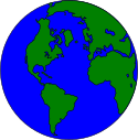 globe showing the western hemisphere