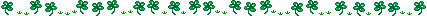 border of four leaf clovers